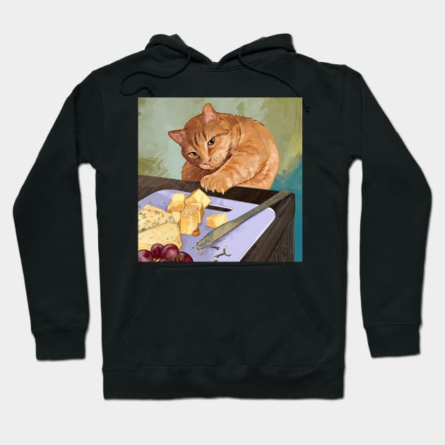 Cheese Fiend! Hoodie by Catwheezie